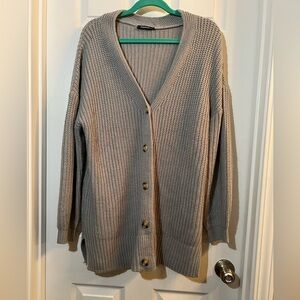 Cozy Gray Women's Cardigan